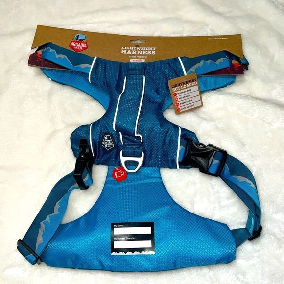 Arcadia Other - ARCADIA TRAIL LIGHTWEIGHT DOG HARNESS BLUE SIZE XXL - NWT